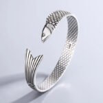 925 Sterling Silver Cuff Bracelet – Lucky Dragon Bangle