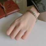925 Sterling Silver Cuff Bracelet – Rose Flower Party Bangle - Image 2