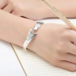 925 Sterling Silver Cuff Bracelet – Lucky Dragon Bangle - Image 2