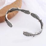 Silver Angel Wings Cuff Bracelet – 925 Plated Party Jewelry - Image 4