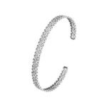 Silver Hollow Out Cloud Bangle – 925 Sterling Cuff - Image 5