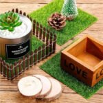 Mini artificial grass terrarium kit showing realistic green turf