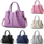 Women’s PU Tote Handbag – Soft Casual Shoulder Bag