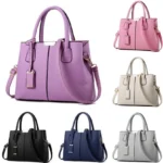 Women’s PU Tote Handbag – Soft Casual Shoulder Bag